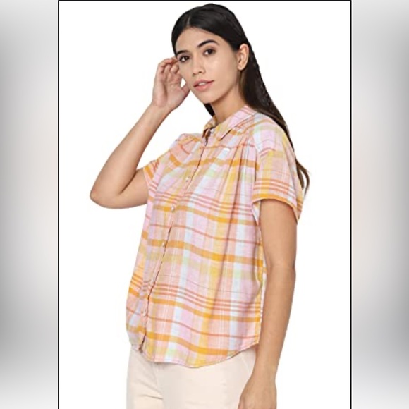 NWOT: American Eagle Outfitters Women's Pink and Orange Shirt XL - Picture 2 of 9